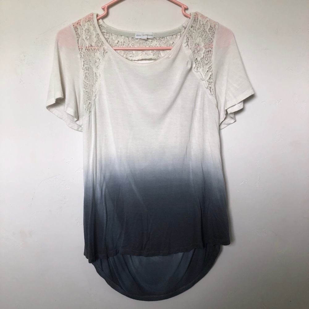 Ombré top with cutout back small